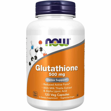 NOW Foods Glutatión  500 mg - 120 Cápsulas Vegetales - Haz Tu Pedido