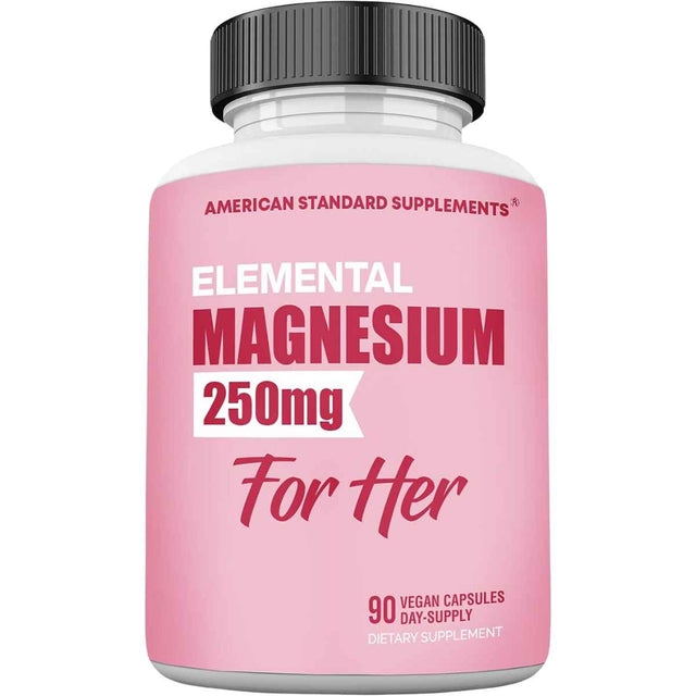 American Standard Supplements Glicinato De Magnesio 250 mg - 90 Cápsulas Veganas - Haz Tu Pedido