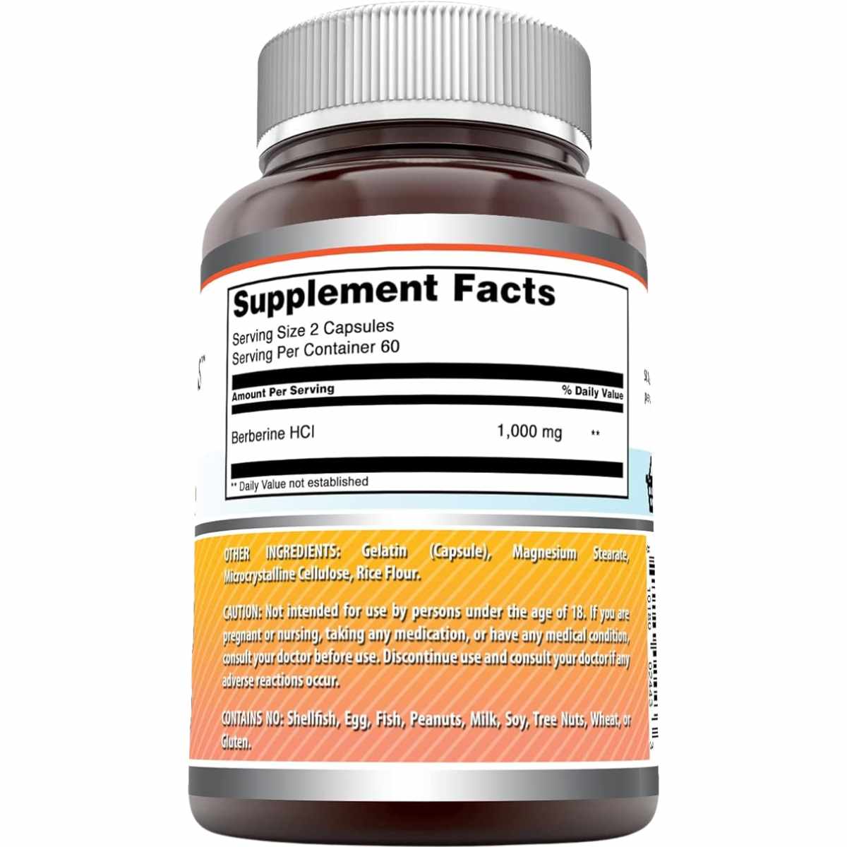 Amazing Nutrition Berberina  1000 - 250 Cápsulas - Haz Tu Pedido
