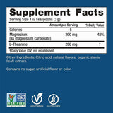 Natural Vitality Carbonato de Magnesio y L-Teanina para la Calma Mental - Sabor vainilla Miel - 339 g - Tabla Nutricional - Haz Tu Pedido