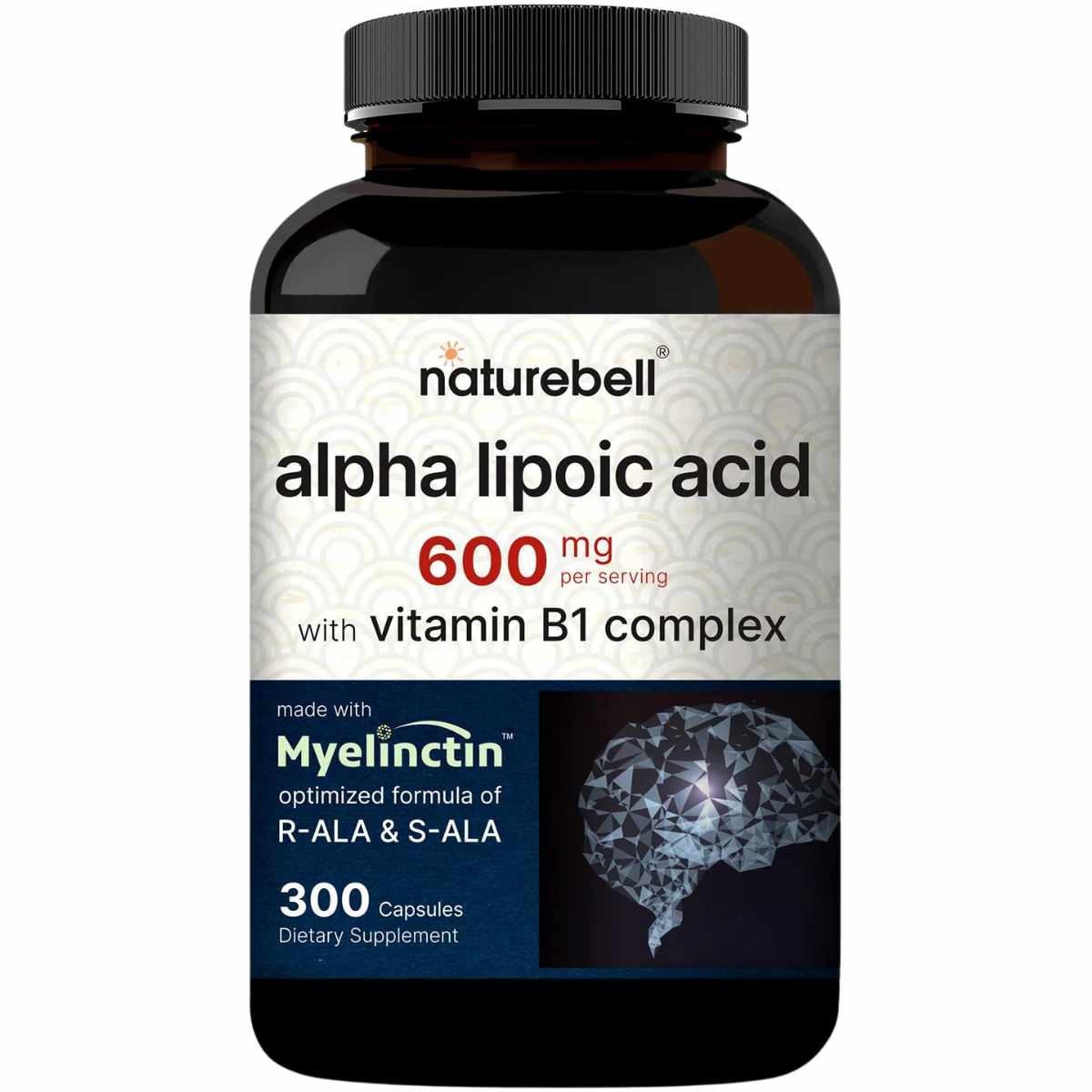NatureBell Ácido Alfa Lipoico 600 mg - 300 Cápsulas - Haz Tu Pedido