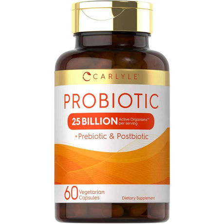 Carlyle Probiótico y Prebiótico 25 Mil Millones CFU - 60 Cápsulas Vegetarianas - Haz Tu Pedido