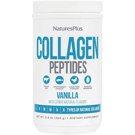 NaturesPlus  Péptidos de Colágeno en Polvo - Sabor Vainilla - 364 g - Haz Tu Pedido