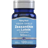 Piping Rock Zeaxantina y Luteína para la Salud Visual 50 mg - 120 Cápsulas Blandas - Haz Tu Pedido