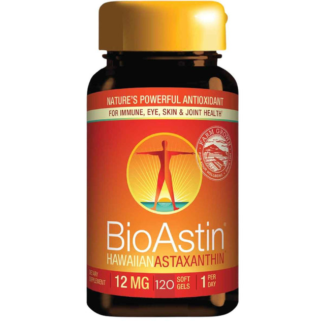 Hawaii Pharm BioAstin Astaxantina 12 mg - 120 Cápsulas Blandas
