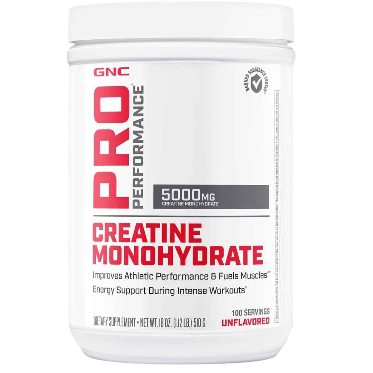 GNC Monohidrato de Creatina Rendimiento Profesional 5000 mg - 510 g - Haz Tu Pedido