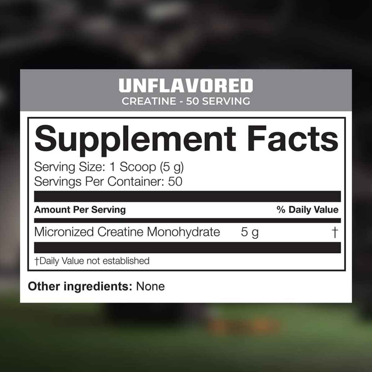 MTN OPS Monohidrato de creatina micronizada - 250 g - Tabla Nutricional - Haz Tu Pedido