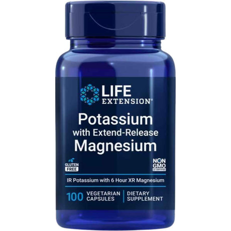 Life Extension Potasio con Magnesio de Liberación Prolongada - 100 Cápsulas Vegetarianas - Haz Tu Pedido