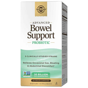 Solgar  Probiótico Avanzado Para Soporte Intestinal 30 Mil Millones CFU - 30 Cápsulas Veganas - Haz Tu Pedido