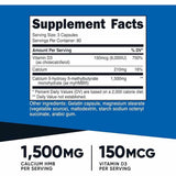 Nutricost HMB Con Vitamina D3  - 240 Cápsulas - Tabla Nutricional - Haz Tu Pedido