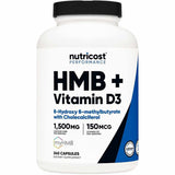 Nutricost HMB Con Vitamina D3  - 240 Cápsulas - Haz Tu Pedido