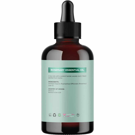 Maple Holistics Aceite Orgánico de Romero para el Cabello Líquido 4 ml - 118 ml - Tabla Nutricional - Haz Tu Pedido