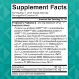 MaryRuth Organics Probiótico Triple Acción Reduce Gases y Distensión 60 Mil Millones CFU - 15 g - Tabla Nutricional - Haz Tu Pedido