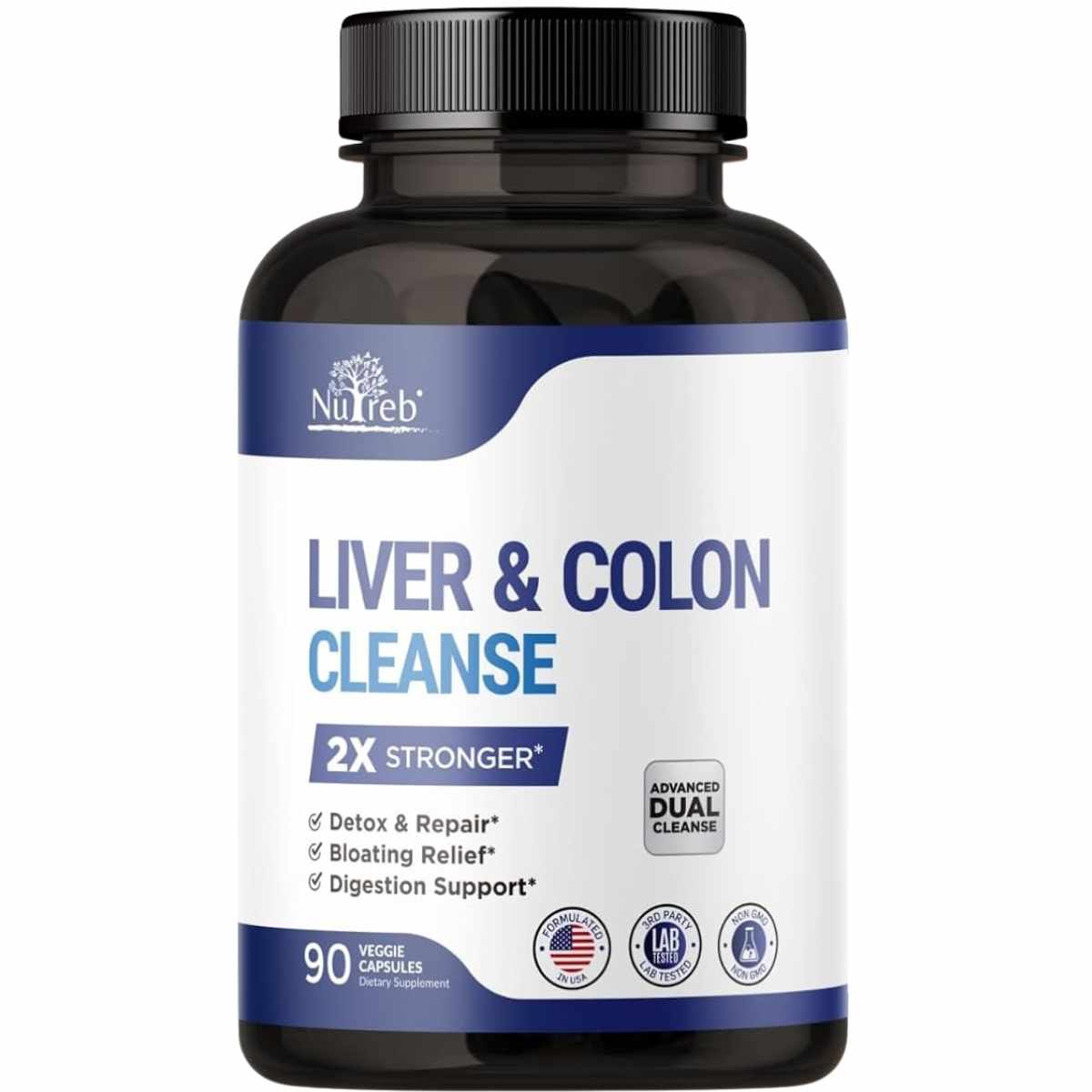 Nutreb Limpieza de Hígado y Colon - 90  Cápsulas Veganas - Haz Tu Pedido