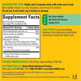 Nature Made Complejo de Magnesio con Vitamina D y Zinc - 60 Cápsulas - Tabla Nutricional - Haz Tu Pedido