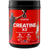 Six Star Creatina x3 - Sabor Ponche de Frutas - 990 g - Haz Tu Pedido