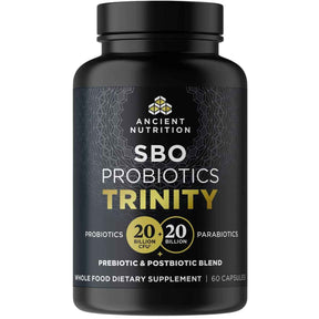 Ancient Nutrition Probióticos SBO Triple Acción para Salud Digestiva e Intestinal - 60 Cápsulas - Haz Tu Pedido