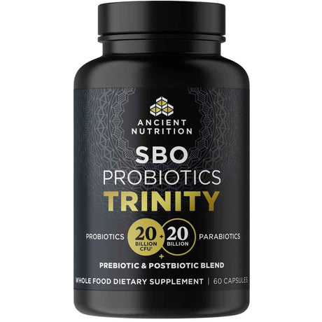 Ancient Nutrition Probióticos SBO Triple Acción para Salud Digestiva e Intestinal - 60 Cápsulas - Haz Tu Pedido