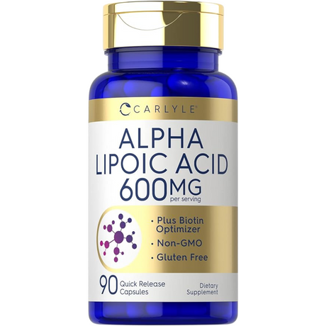 Carlyle Ácido Alfa Lipoico 600 mg - 90 Cápsulas de Liberación Rápida - Haz Tu Pedido