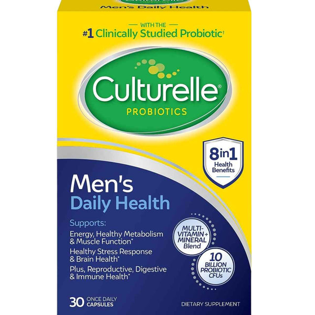 Culturelle Probióticos Diarios Para Hombre Bienestar Integral 10 Mil Millones CFU - 30 Cápsulas - Haz Tu Pedido
