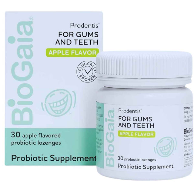 BioGaia Prodentis Probiótico - Sabor Manzana - 30 Pastillas - Haz Tu Pedido
