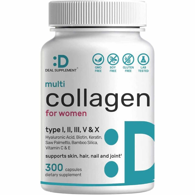 Deal Supplement Multi Colágeno Para Mujeres - 300 Cápsulas - Haz Tu Pedido