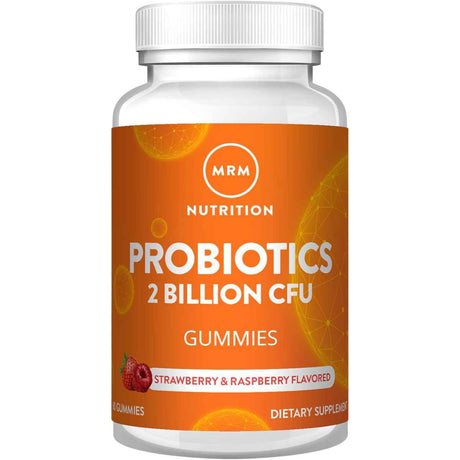 MRM Nutrition  Probioticos  2 Mil Millones CFU - Sabor Fresa y Frambuesa - 60 Gomitas - Haz Tu Pedido