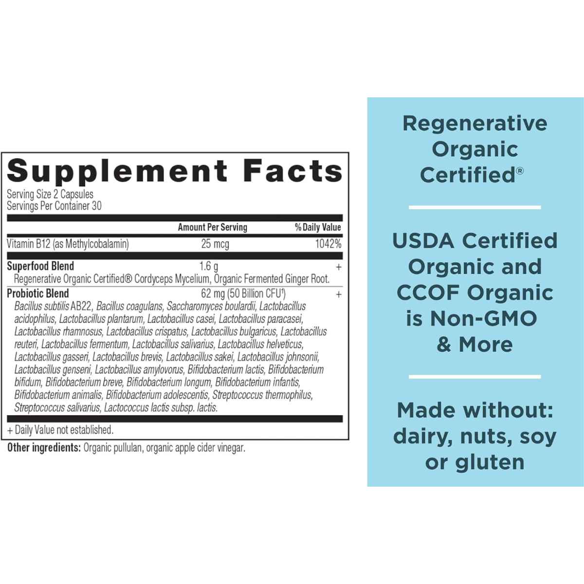 Ancient Nutrition Probióticos para el Apoyo Metabólico - 60 Cápsulas - Haz Tu Pedido