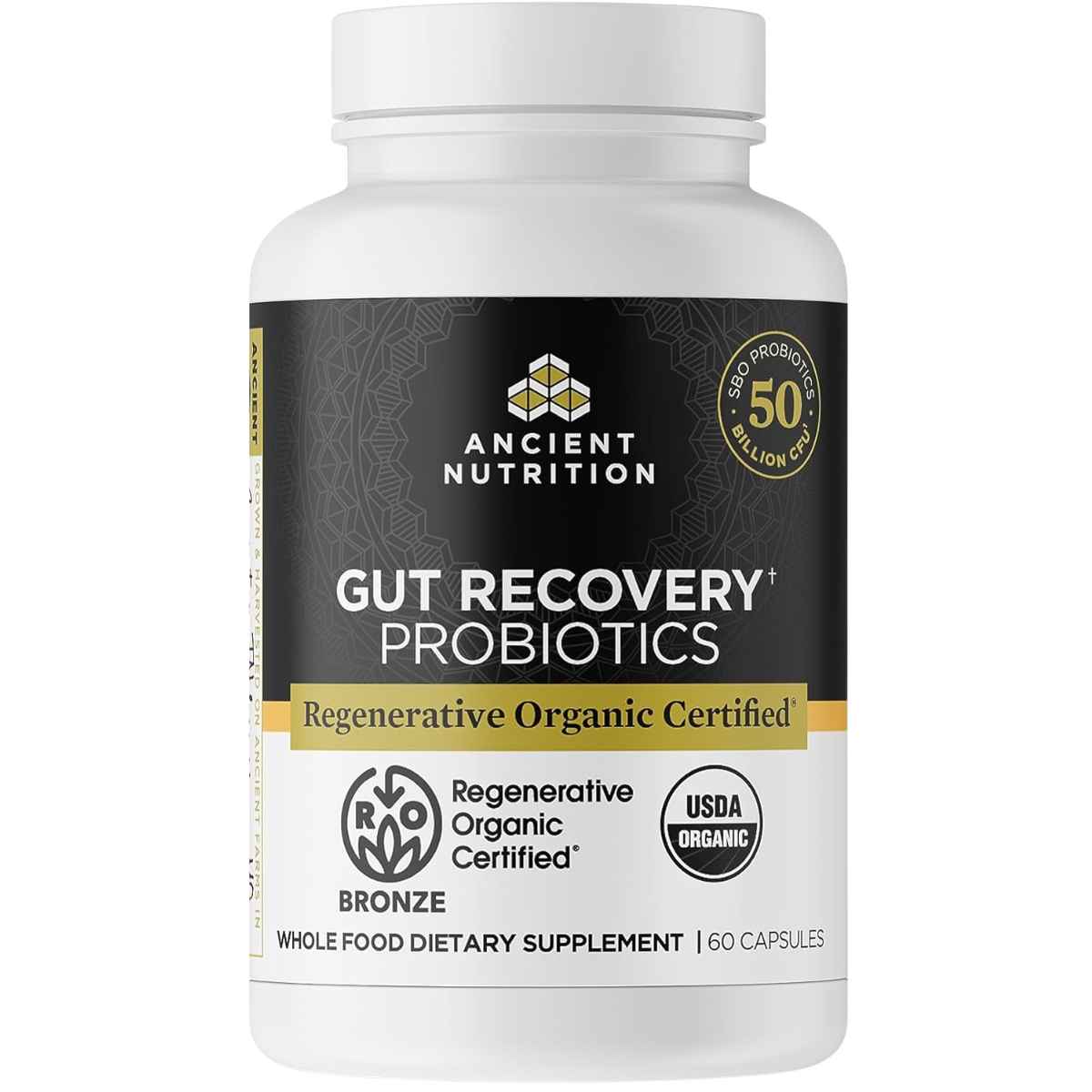 Ancient Nutrition Probióticos para Recuperación Intestinal - 60 Cápsulas - Haz Tu Pedido