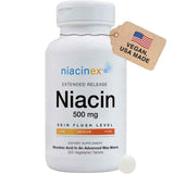 Niacinex - Niacina de Liberación Prolongada (500 mg - 200 Tabletas Vegetarianas)