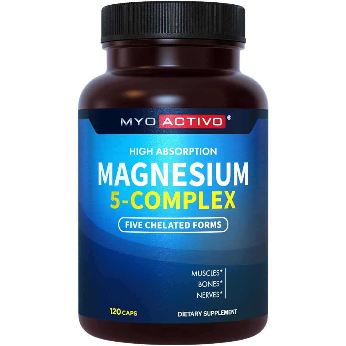 MyoActivo Complejo De Magnesio 5-En-1 - 120 Cápsulas - Haz Tu Pedido