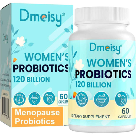 Dmeisy Probióticos para Mujeres 120 Mil Millones CFU - 60 Cápsulas - Haz Tu Pedido
