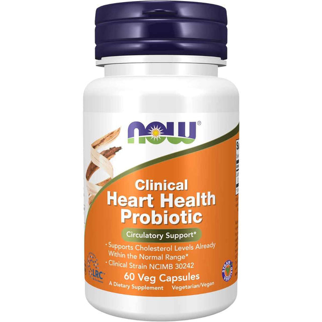 NOW Foods Probiótico Clínico para la Salud Cardíaca - 60 Cápsulas - Haz Tu Pedido
