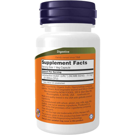 NOW Foods Probiótico Clínico para la Salud Cardíaca - 60 Cápsulas - Tabla Nutricional - Haz Tu Pedido