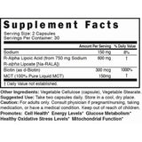 Nature's Fusions Ácido Alfa Lipoico 600 mg - Cápsulas Veganas