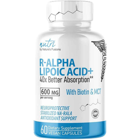Nature's Fusions Ácido Alfa Lipoico 600 mg - Cápsulas Veganas