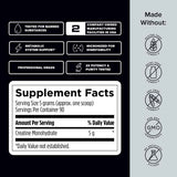 Designs for Sport Monohidrato de creatina - 450 g - Tabla Nutricional - Haz Tu Pedido