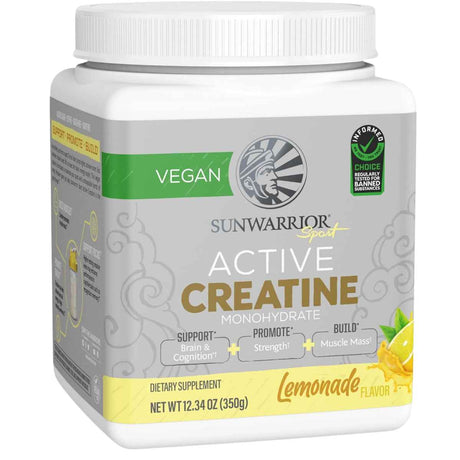 Sunwarrior Creatina Activa - Sabor Limonada - 350 g - Haz Tu Pedido