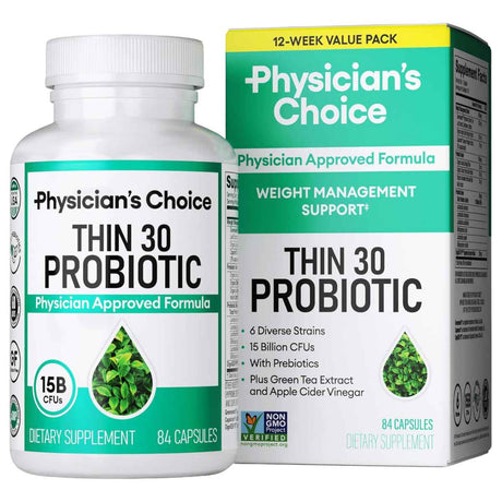 Physicians Choice Thin 30 probiotico 15 Mil Millones CFU - 84 Cápsulas - Haz Tu Pedido