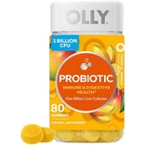 OLLY Probioticos 1 Mil Millones CFU - Sabor Mango - 80  Gomitas - Haz Tu Pedido