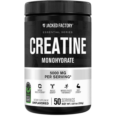 Jacked Factory Monohidrato de Creatina 5000 mg - 250 g - Haz Tu Pedido