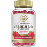 Solgar Vitamina B12 1500 mg - Sabor Frambuesa - 60 Gomitas - Haz Tu Pedido