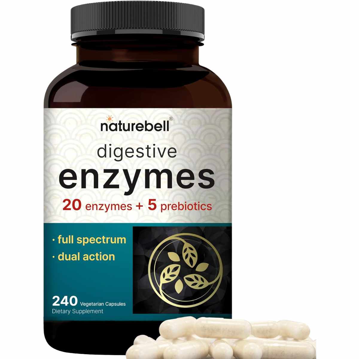 NatureBell Enzimas Digestivas - 240 Cápsulas