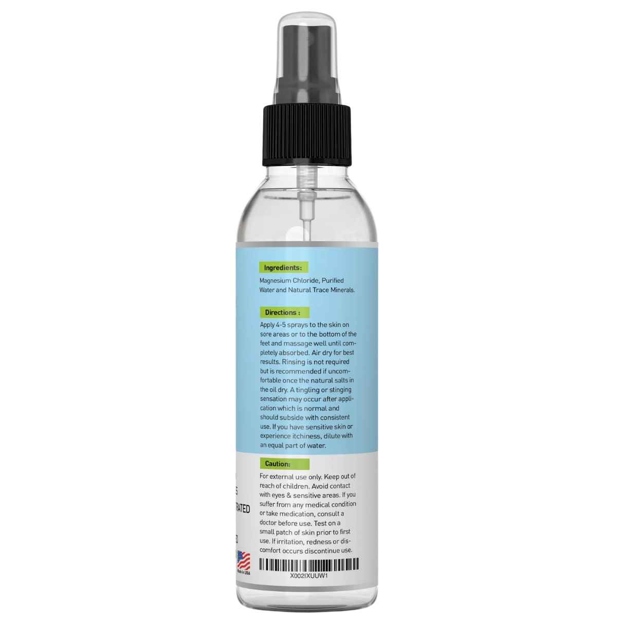 Essentiallybased Aceite de Magnesio - 118 ml - Tabla Nutricional - Haz Tu Pedido