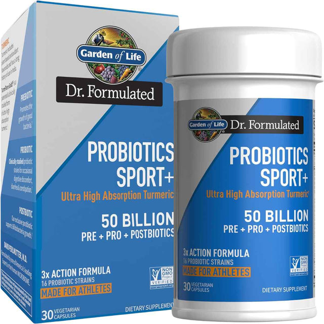 Garden of Life  Dr. Formulated Probiótico Deportivo 50 Mil Millones CFU - 30 Cápsulas Vegetarianas - Haz Tu Pedido