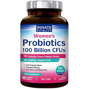 Innate Vitality Probióticos para Mujeres 100 Mil Millones CFU - 60 Cápsulas Vegetarianas - Haz Tu Pedido