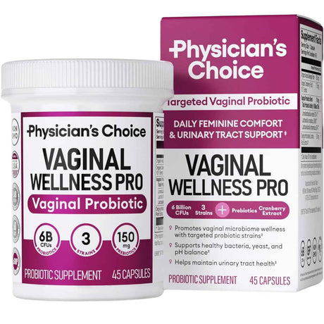 Physicians Choice Probiótico para el Bienestar Vaginal 6 Mil Millones CFU - 45  - Haz Tu Pedido