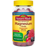 Nature Made Citrato de Magnesio 200 mg - Sabor Mezcla de Bayas - 64 Gomitas - Haz Tu Pedido