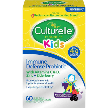 Culturelle Probiótico Defensa Inmunológica - Sabor Bayas - 60 Masticables - Haz Tu Pedido