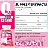 Elevate Life monohidrato de Creatina - Sabor Fresa - 90 Gomitas - Tabla Nutricional - Haz Tu Pedido